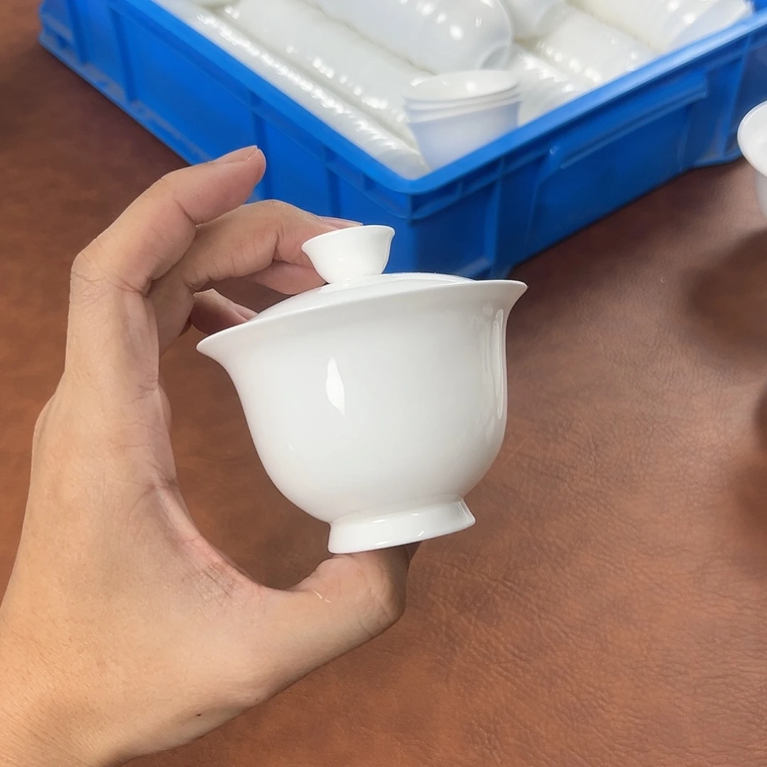 110高足盖碗超薄胎单个