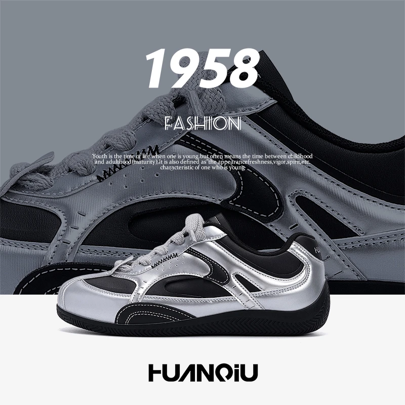 环球隐形内增高赛车鞋2025秋季新款潮流百搭男鞋小众解构风德训鞋