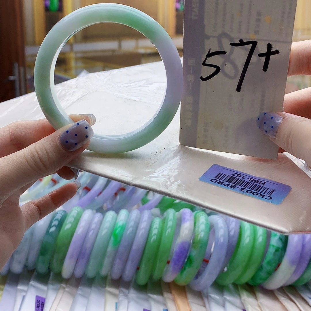 翡翠未镶嵌手镯bhj