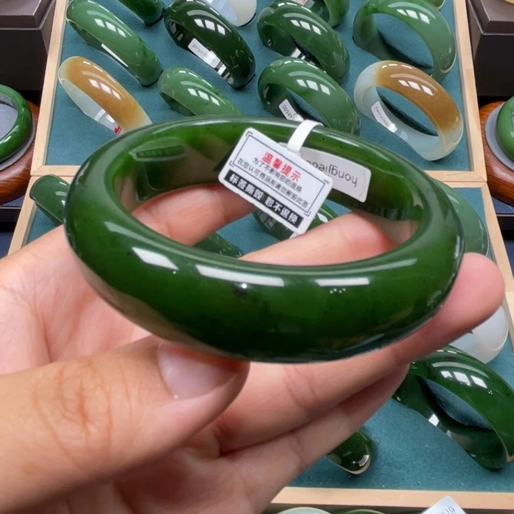 和田玉未镶嵌手镯5859