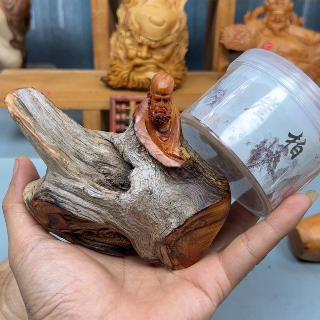 T***恺木崖柏木摆件手把件