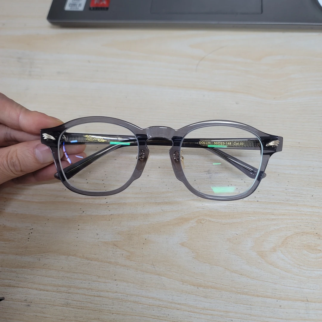 【GGH1872】高品质牛角眼镜架 精致钛架 镜架+1.61防蓝光
