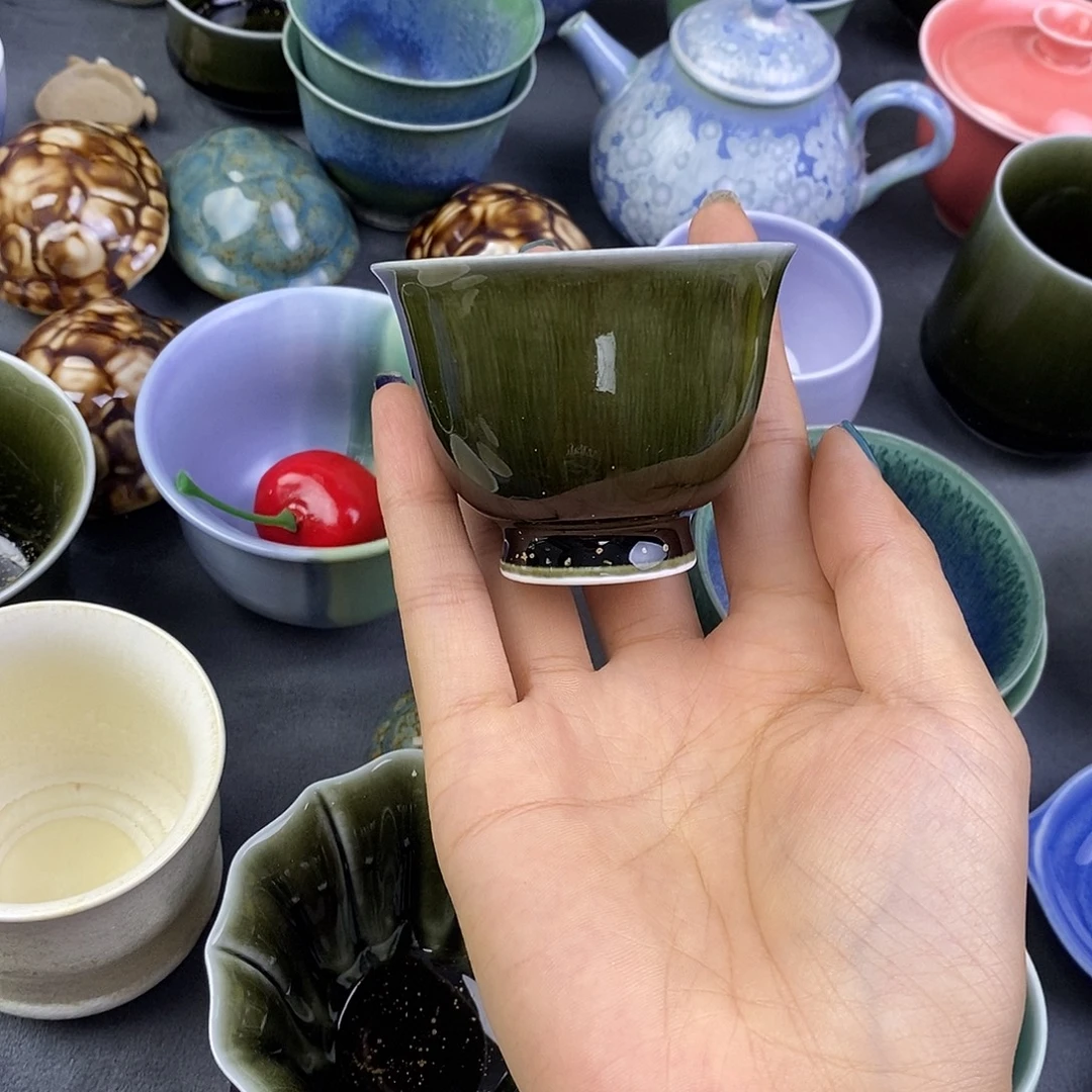 景德镇高温颜色釉茶杯
