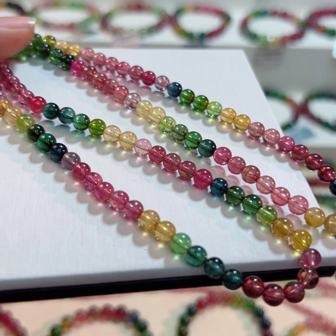 碧玺未镶嵌手链碧玺