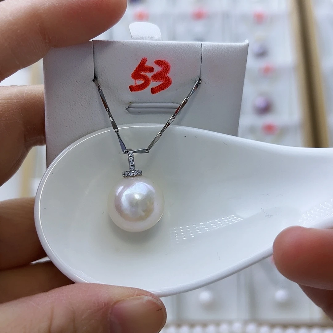 淡水珍珠颈饰银S925镶嵌