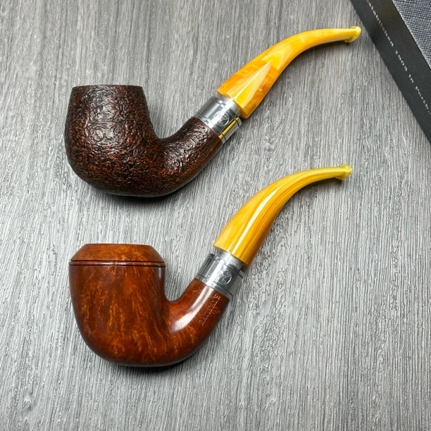 英国拉特雷烟斗9毫米弯斗叼斗 性价比 光面喷砂进口斗牛头斗