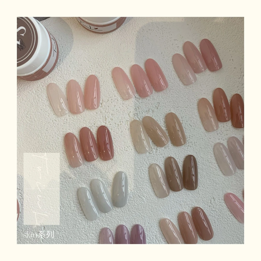 TwinL 裸色Skin1-3系列 美甲光疗胶罐装甘露寺嬛嬛冰透 甲油胶