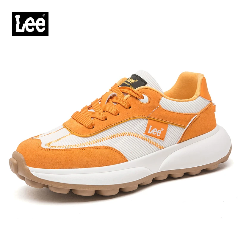 Lee夏季时尚休闲鞋男士跑步鞋子透气时尚运动鞋潮鞋男鞋舒适厚底