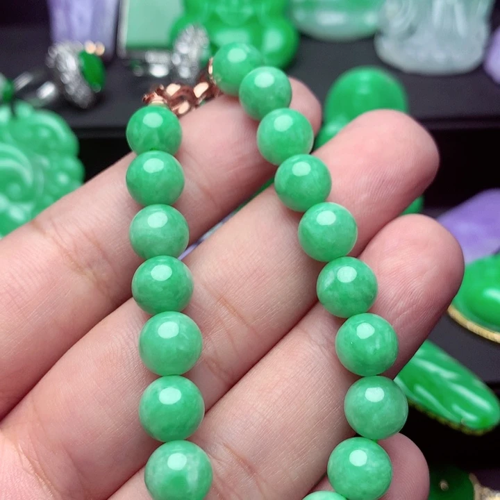 翡翠未镶嵌手链手串