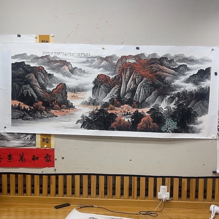过***烟姜奇老师山水作品
