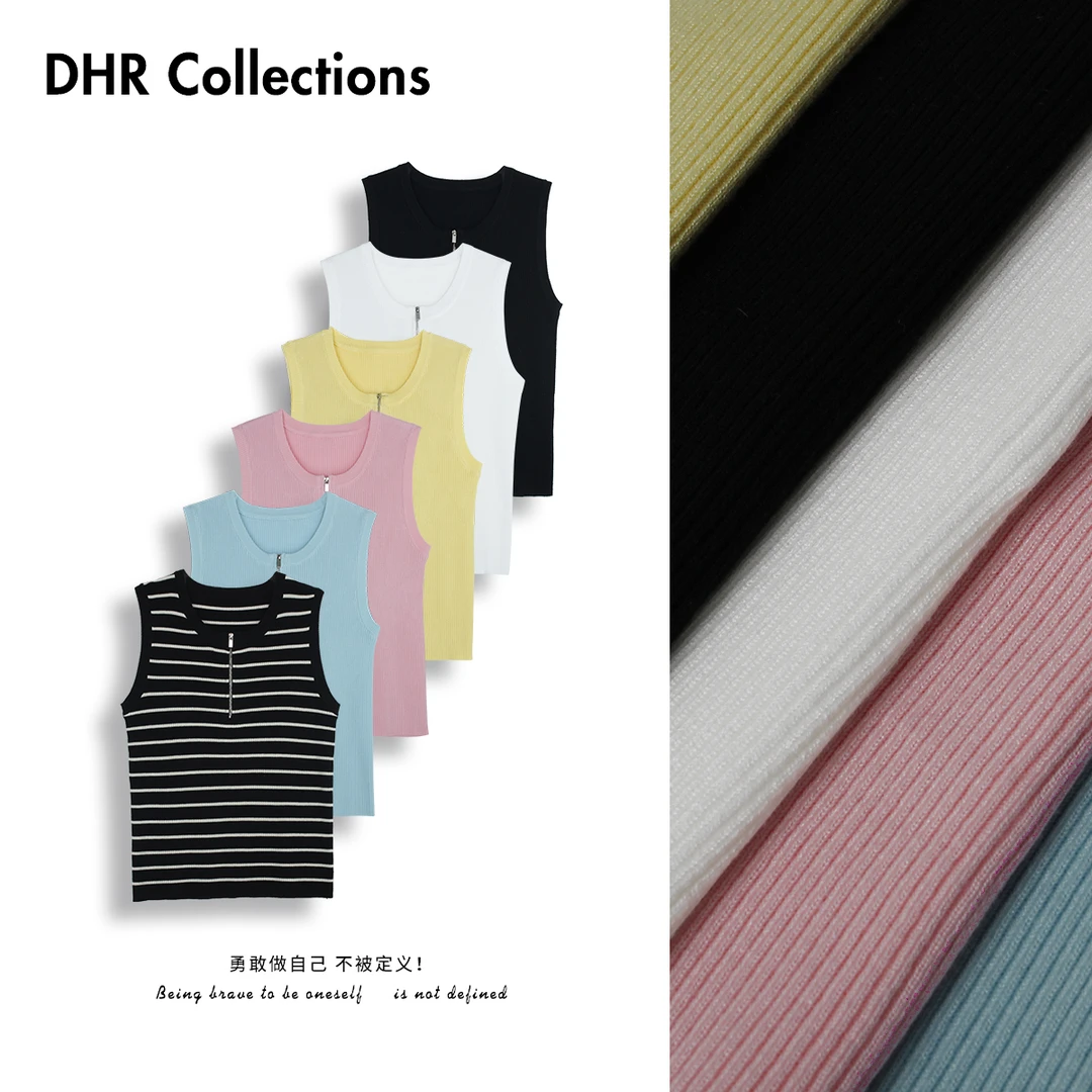 DHR COLLECTTIONS豆豆 2025春季新款针织背心上衣女-D88015