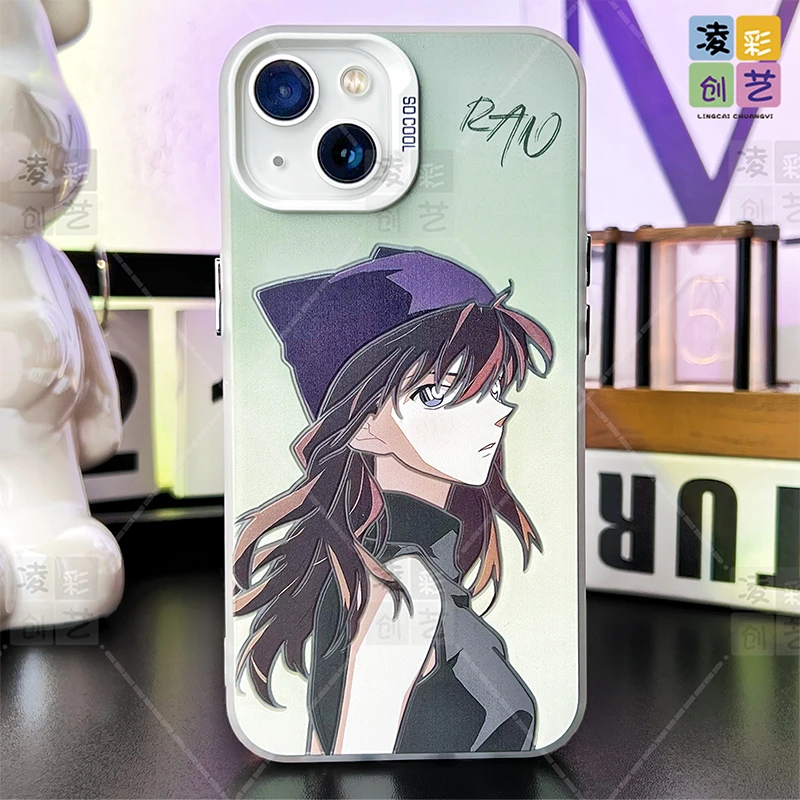 凌彩创艺适用于苹果华为小米二次元动漫侧颜小兰IMD彩银壳
