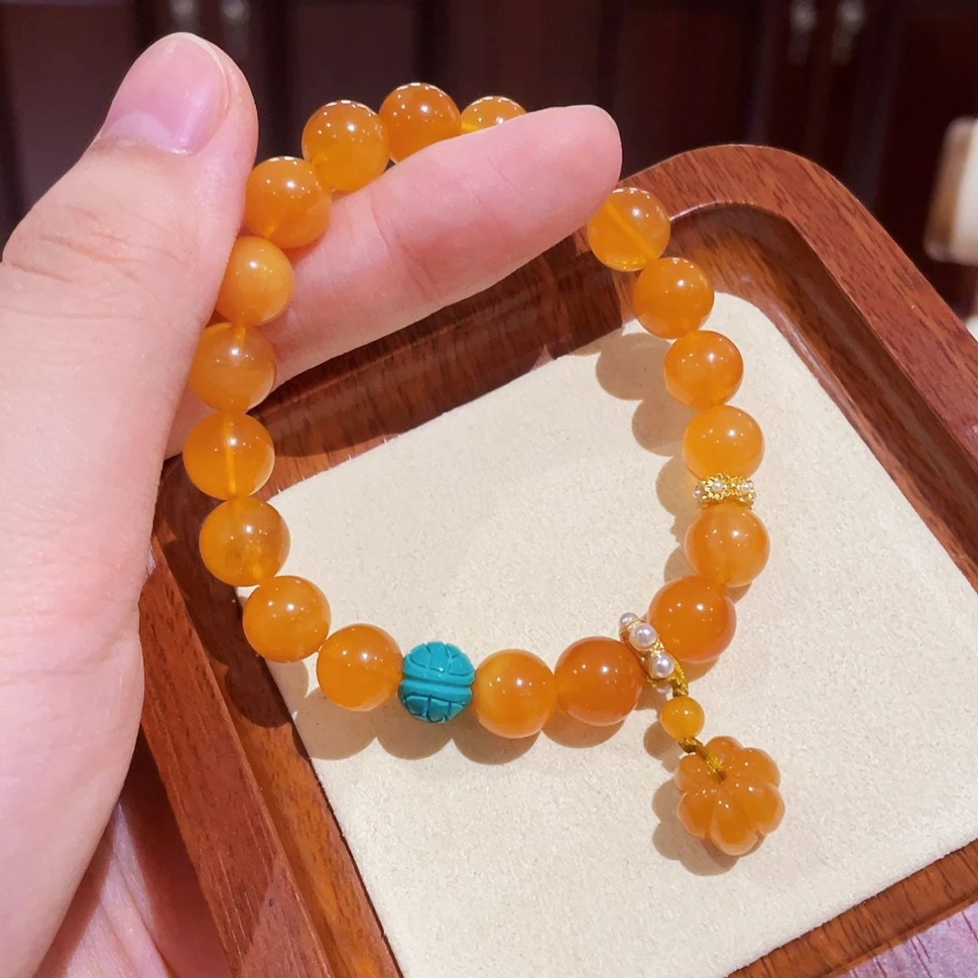 蜜蜡手链未镶嵌手串