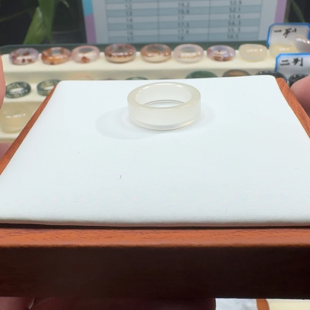 玛瑙/玉髓未镶嵌戒指Z17.9港17