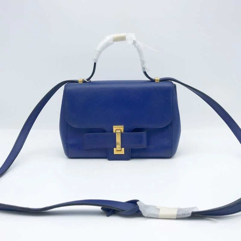 95新 Delvaux/德尔沃 洋诚二手 德尔沃蓝色斜挎包