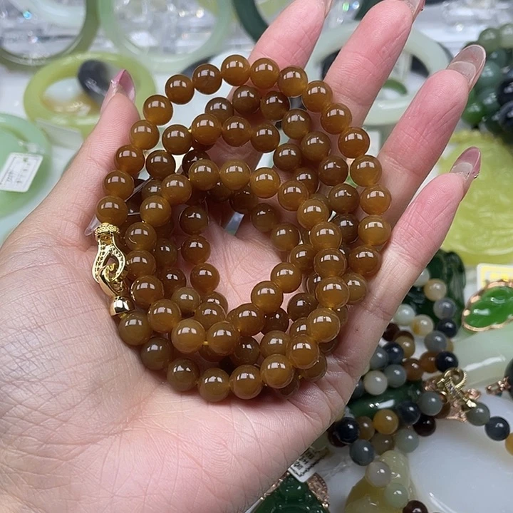 和田玉（糖玉）项链未镶嵌