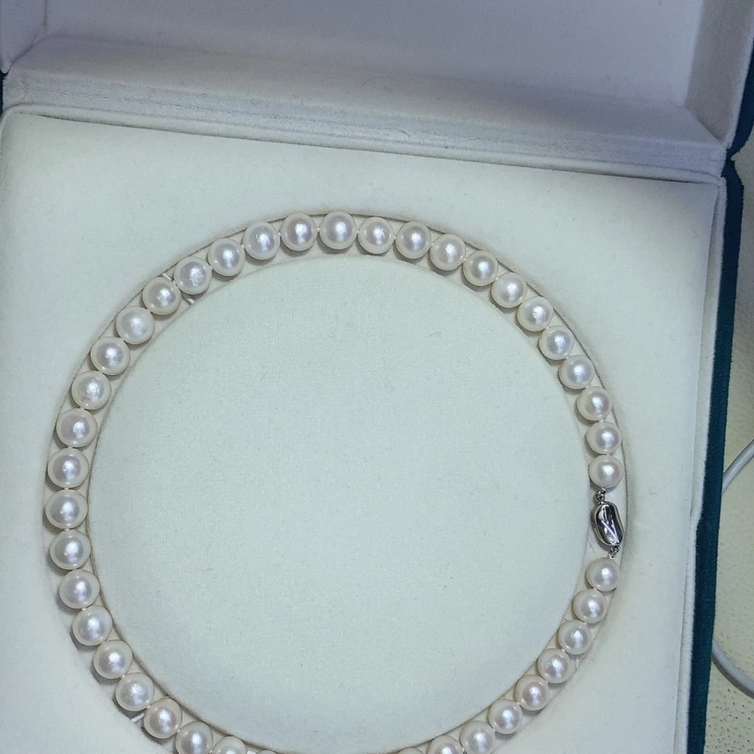 未镶嵌淡水珍珠颈饰无核9-10