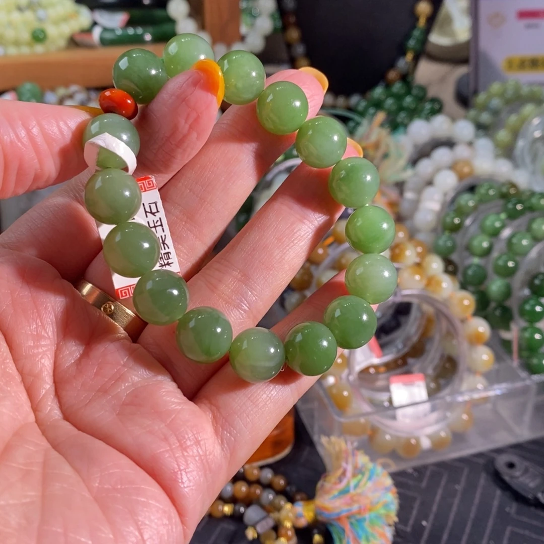 和田玉未镶嵌手链