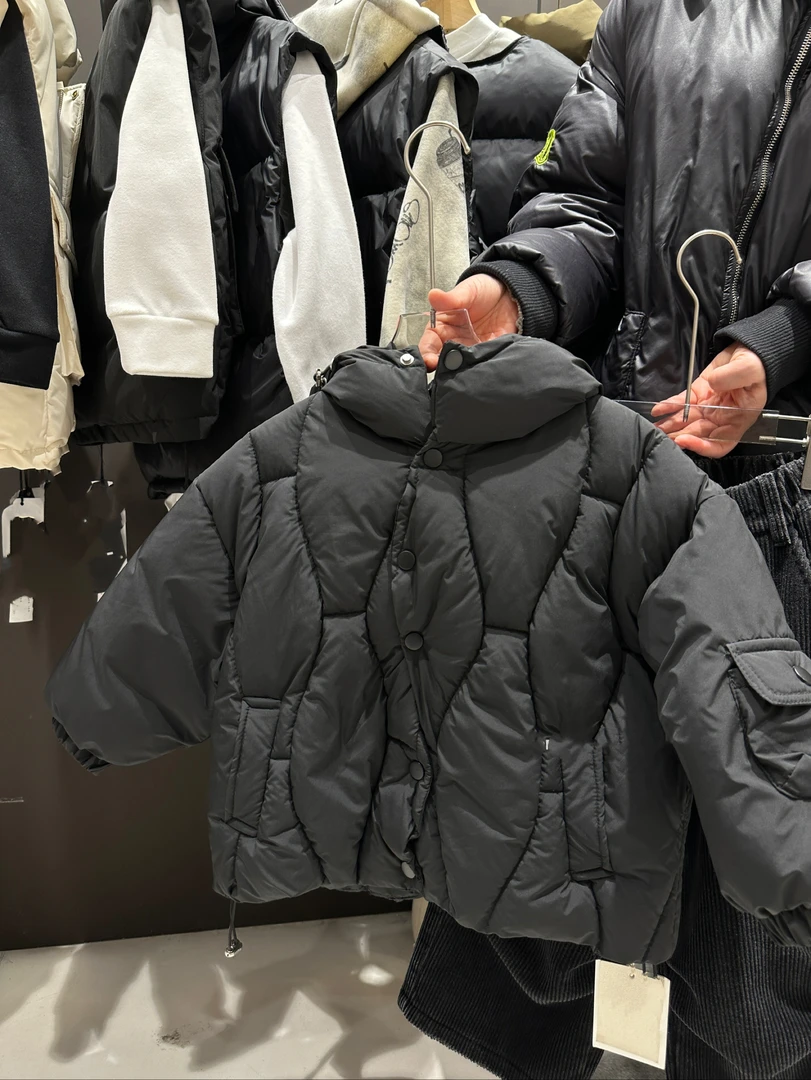 YM-77322（现货）韩版儿童葫芦线绗棉棉服