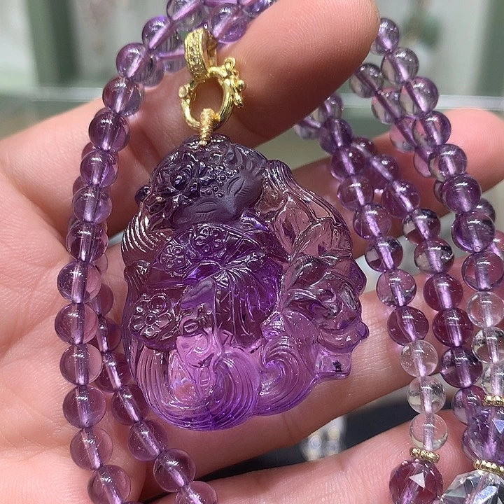 未镶嵌颈饰水晶爆*天然