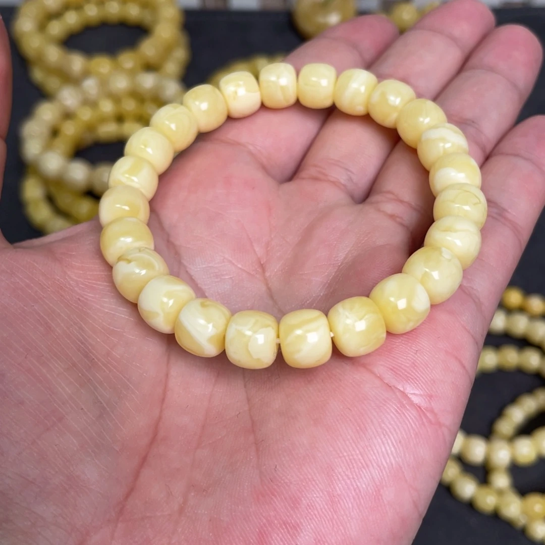 蜜蜡未镶嵌裸石蜜蜡手串9.3mm