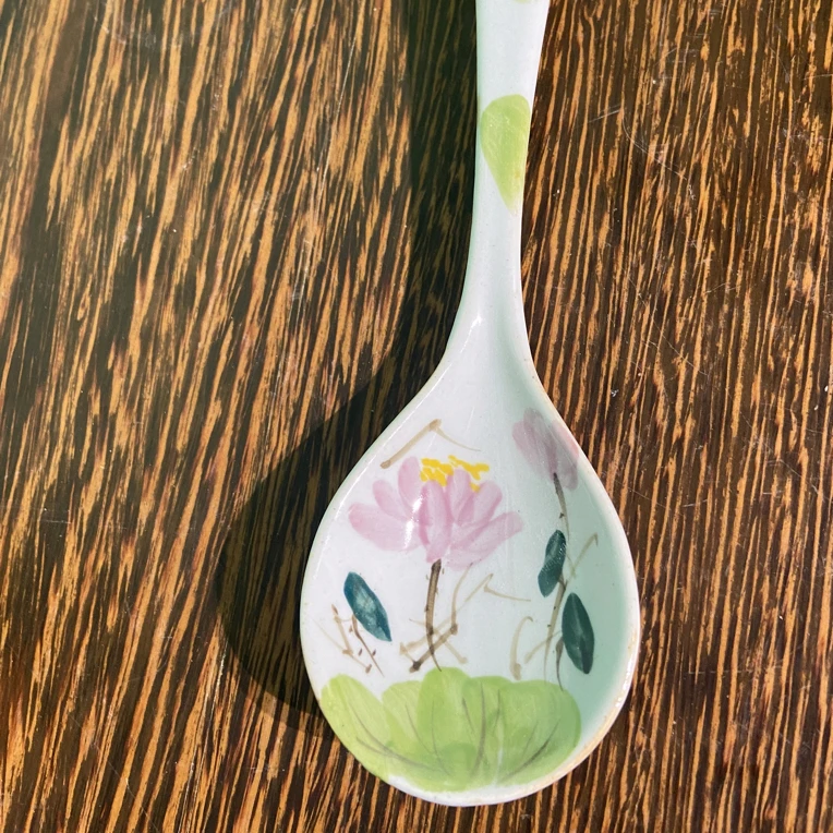 手工荷花泡面勺子