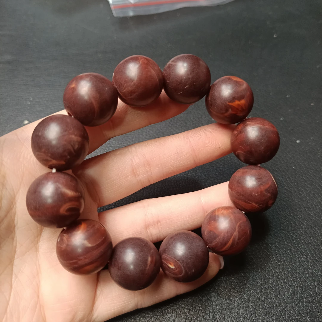 B  474 卡20 老红蜜手串