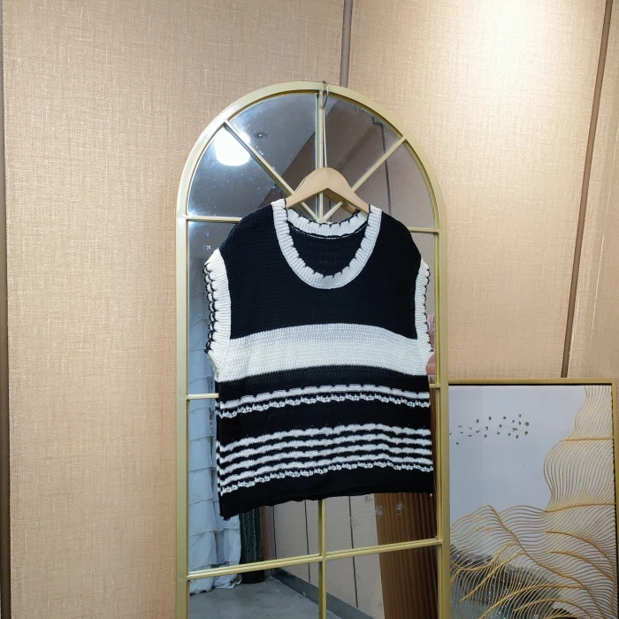 AF503孕妇黑色针织背心90-130