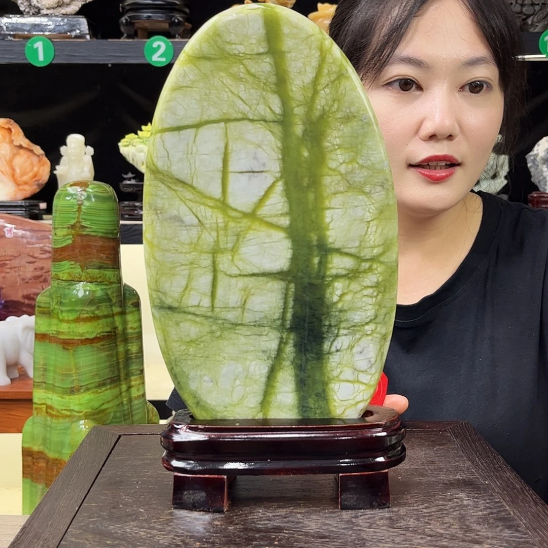江***雨玉玉石家居摆件装饰