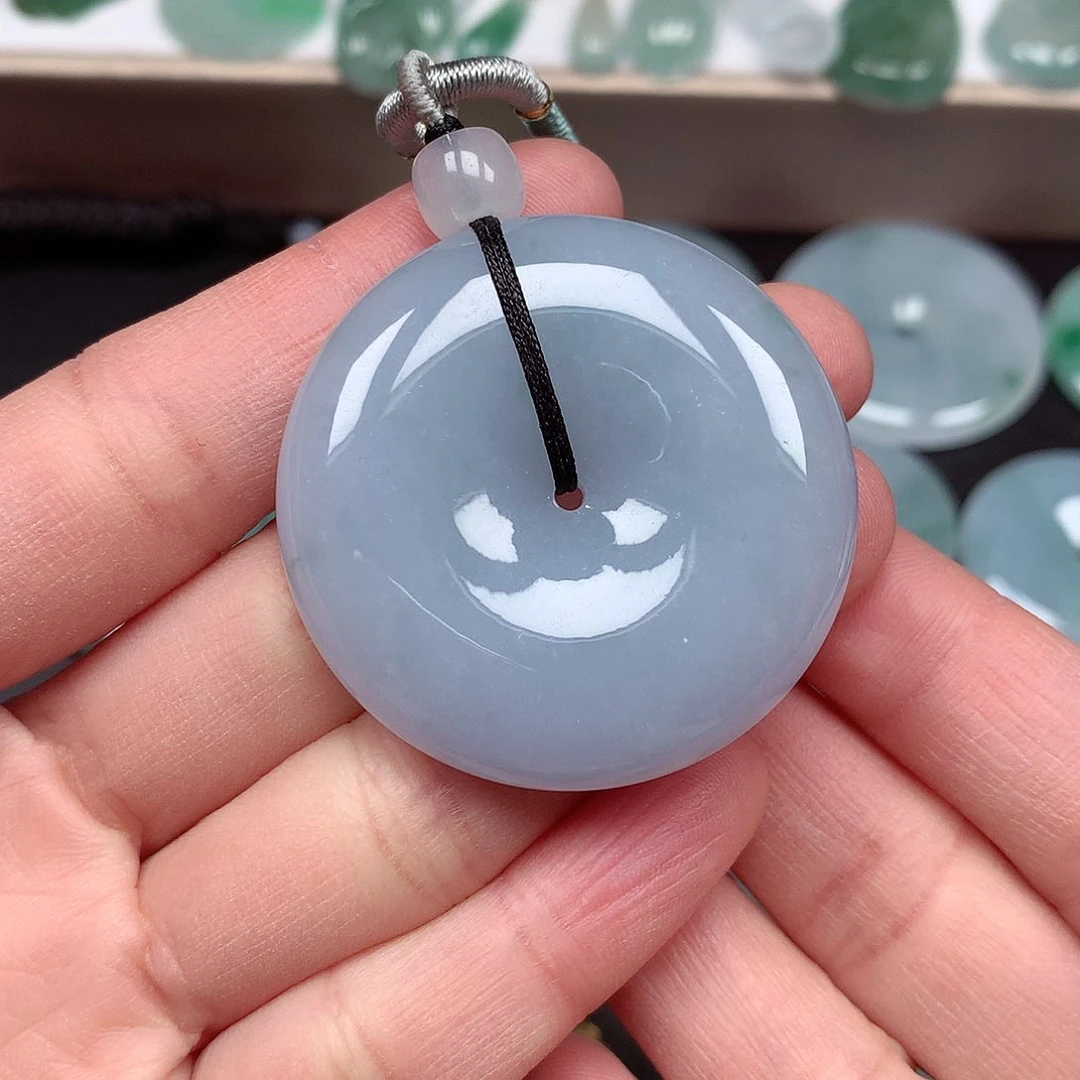 翡翠颈饰未镶嵌平安扣A