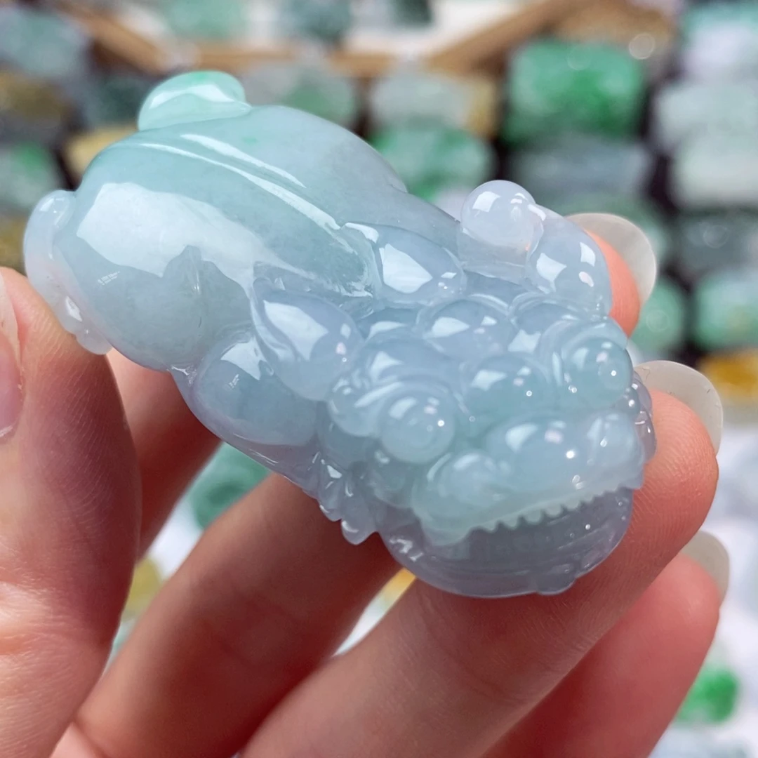 翡翠未镶嵌颈饰天然