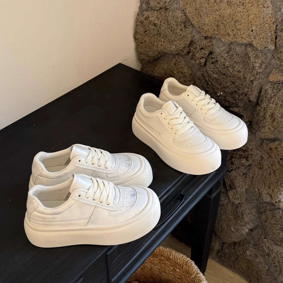 厚底大头小白鞋女新款春夏女款鞋子网红百搭爆款休闲透气运动板鞋