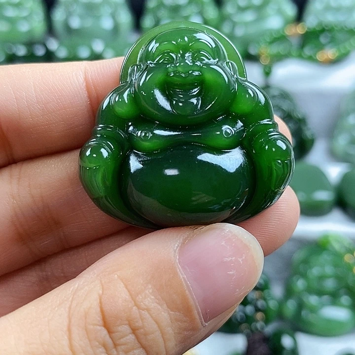 吊坠(不含链)未镶嵌和田玉（碧玉）