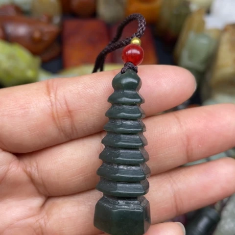 和田玉未镶嵌颈饰78