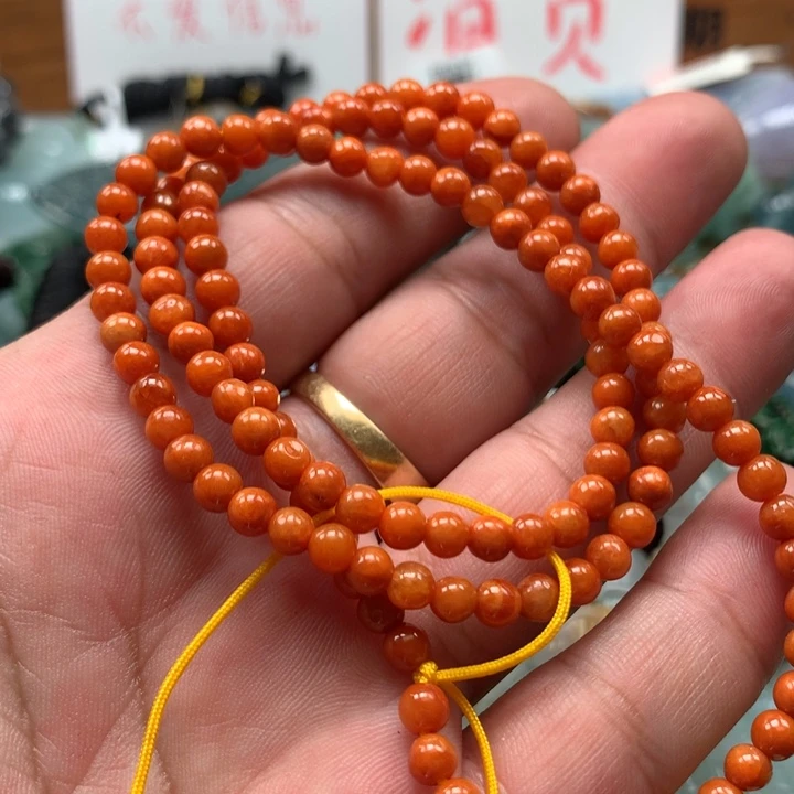 翡翠颈饰未镶嵌W****e保真天然a货翡翠