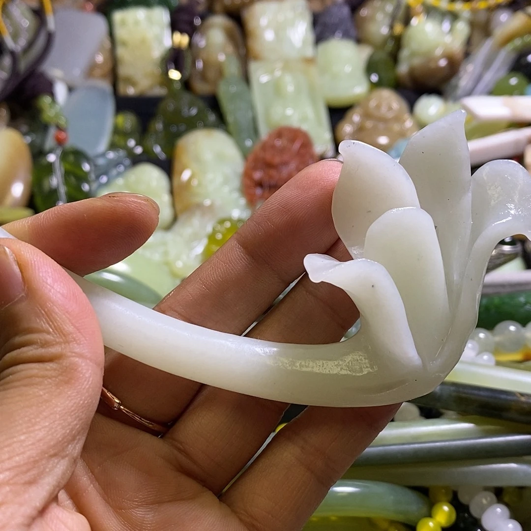 未镶嵌岫玉发簪发簪