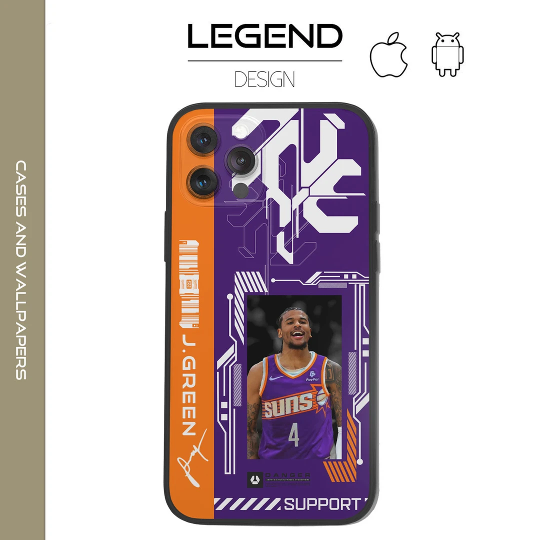 [逍遥鬼优选]杰伦格林太阳队手机壳原创设计适用多款iPhone安卓