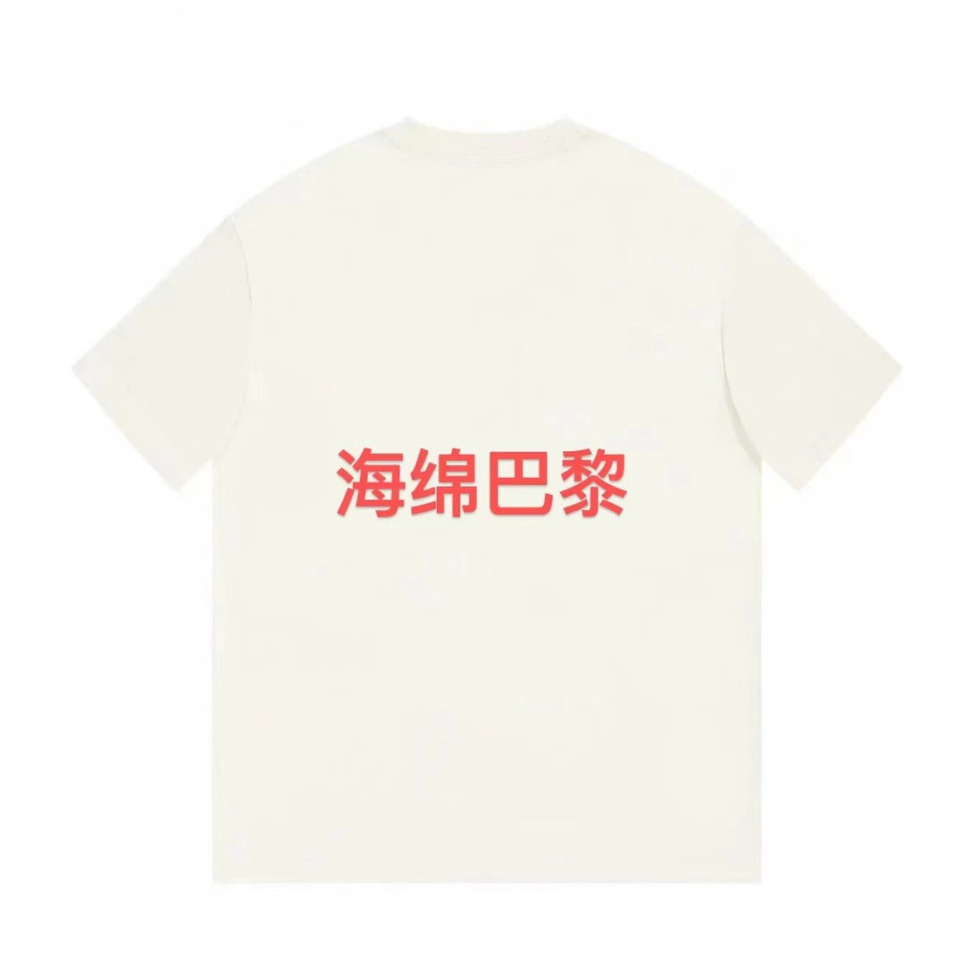 ML·沈闹闹 海绵巴黎 休闲大版短袖-d086