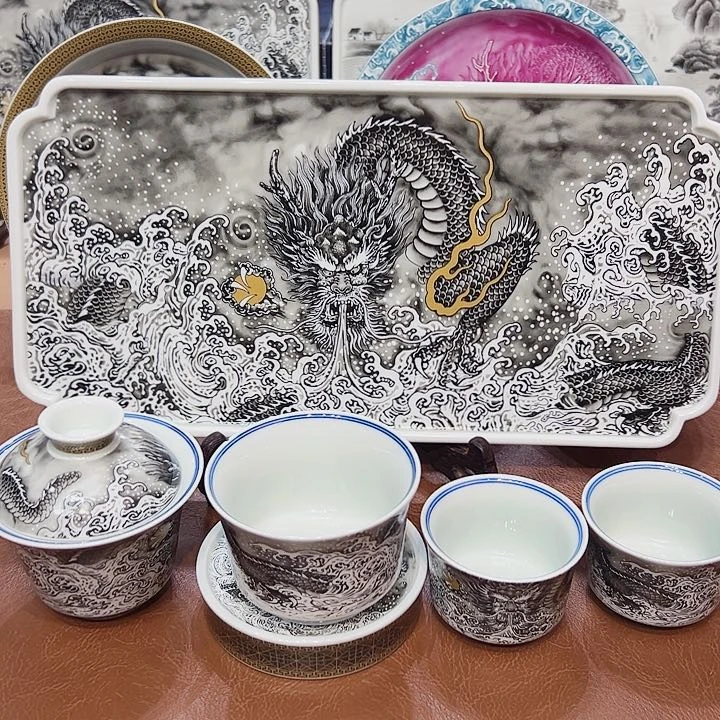 摆件景德镇陶瓷艺术展演厅及艺术展