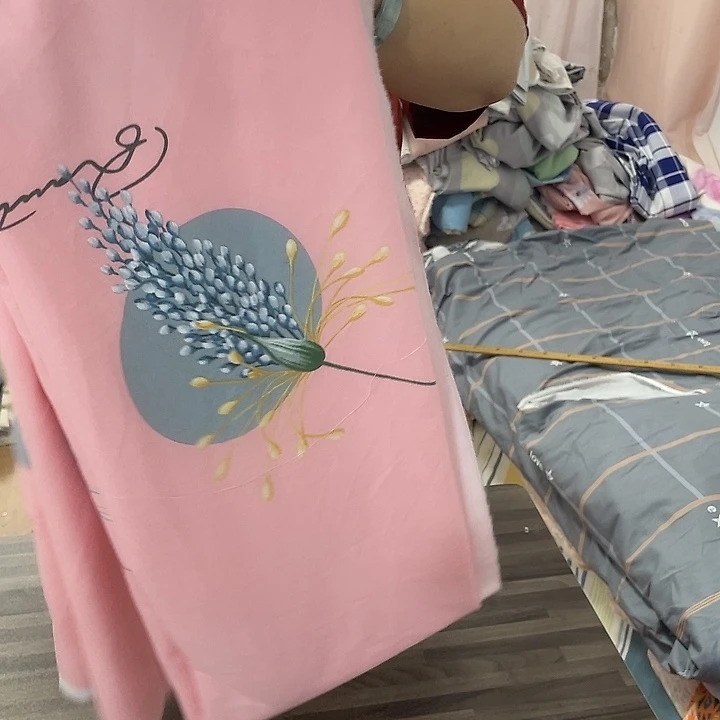 莫代尔纤维长绒棉粉色稻花香0.9米