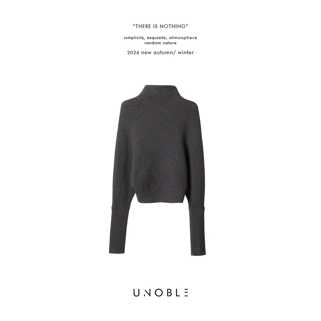 UNOBLE 2024AW【荡领蝙蝠袖毛衣】秋冬新品