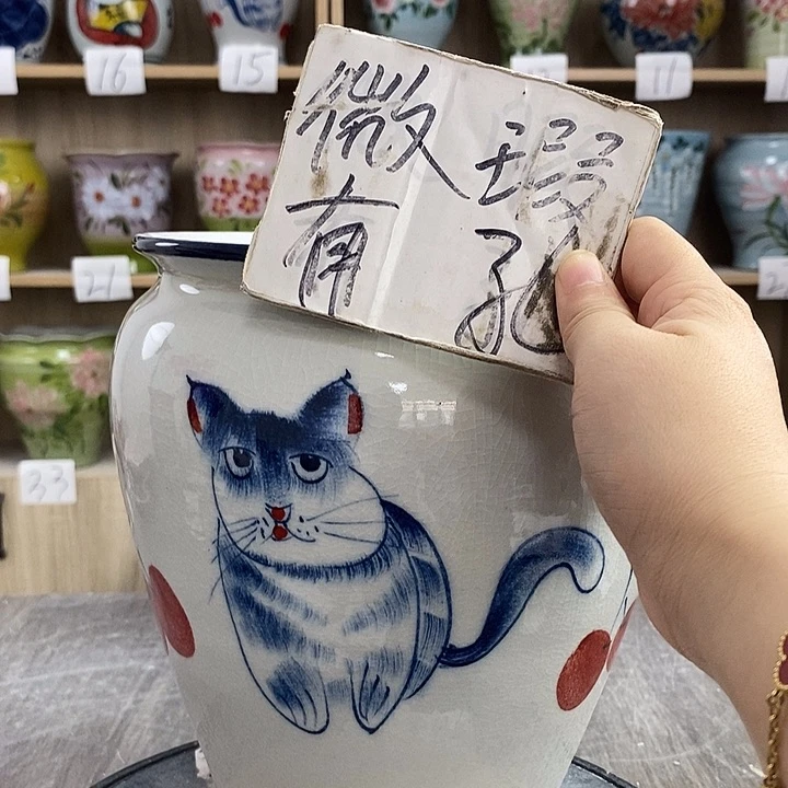 摆件15xc景德镇陶瓷花盆