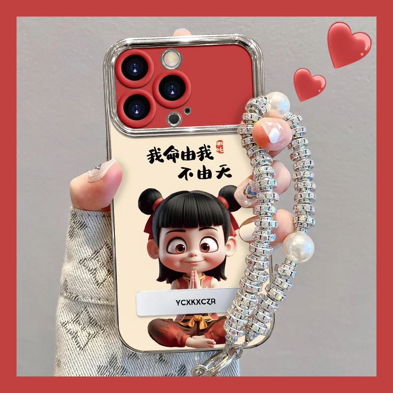 哪吒手机壳适用于苹果16/华为/oppo/vivo卡通流行个性创意爆款