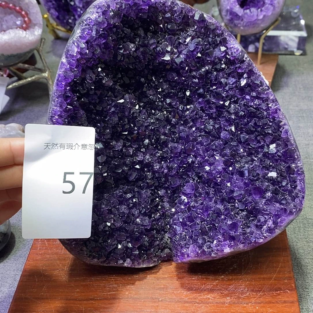 珠宝半成品紫晶未镶嵌