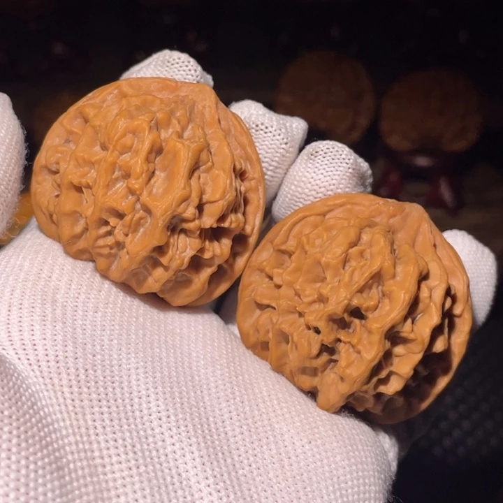 把件文玩核桃秦岭帝王官帽40