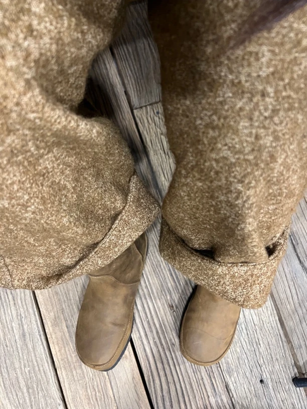 冬冬分享801#古匠仕油蜡皮  憨憨单靴