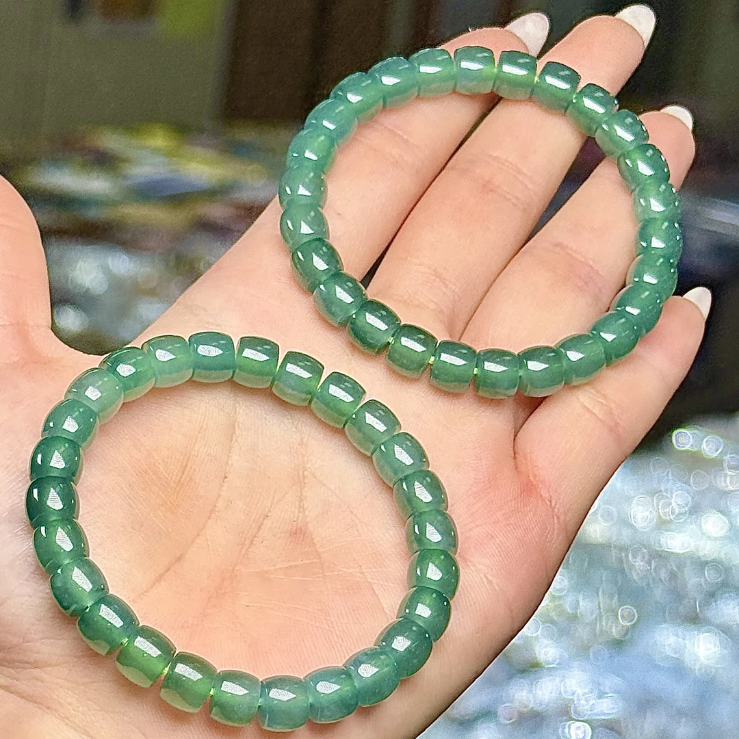 【CH】翡翠直切手串-约8mm（多样性发其一）