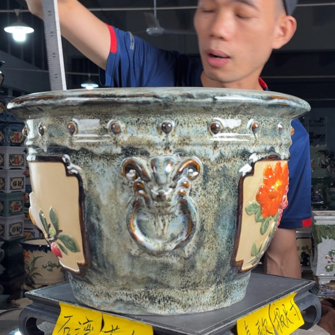 一风堂石湾花盆 内30*25