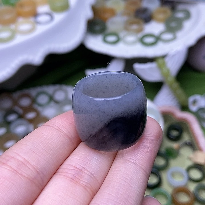 未镶嵌戒指和田玉19.3青花