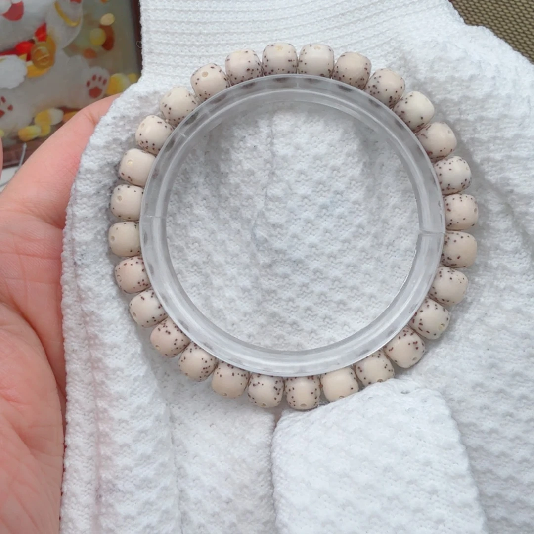 星月菩提手串骨瓷白大眼睛星稀288